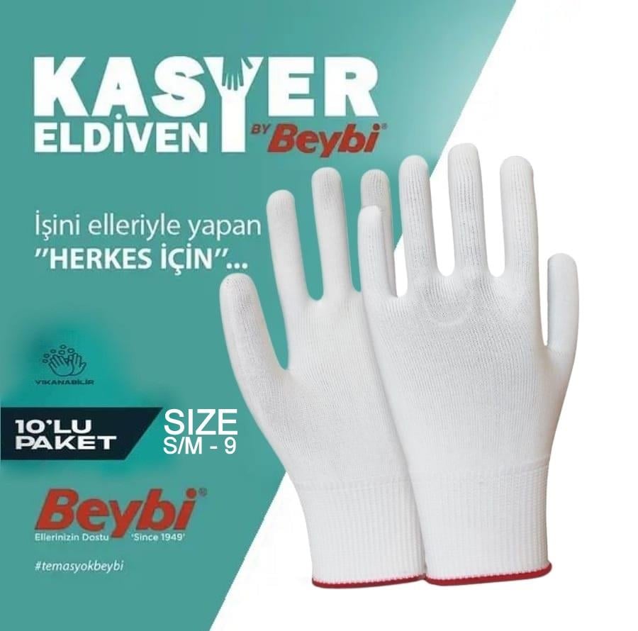Beybi P5 Kasyer Eldiven 9" - 10Lu - Beybi - Esnek E-Ticaret Platformu