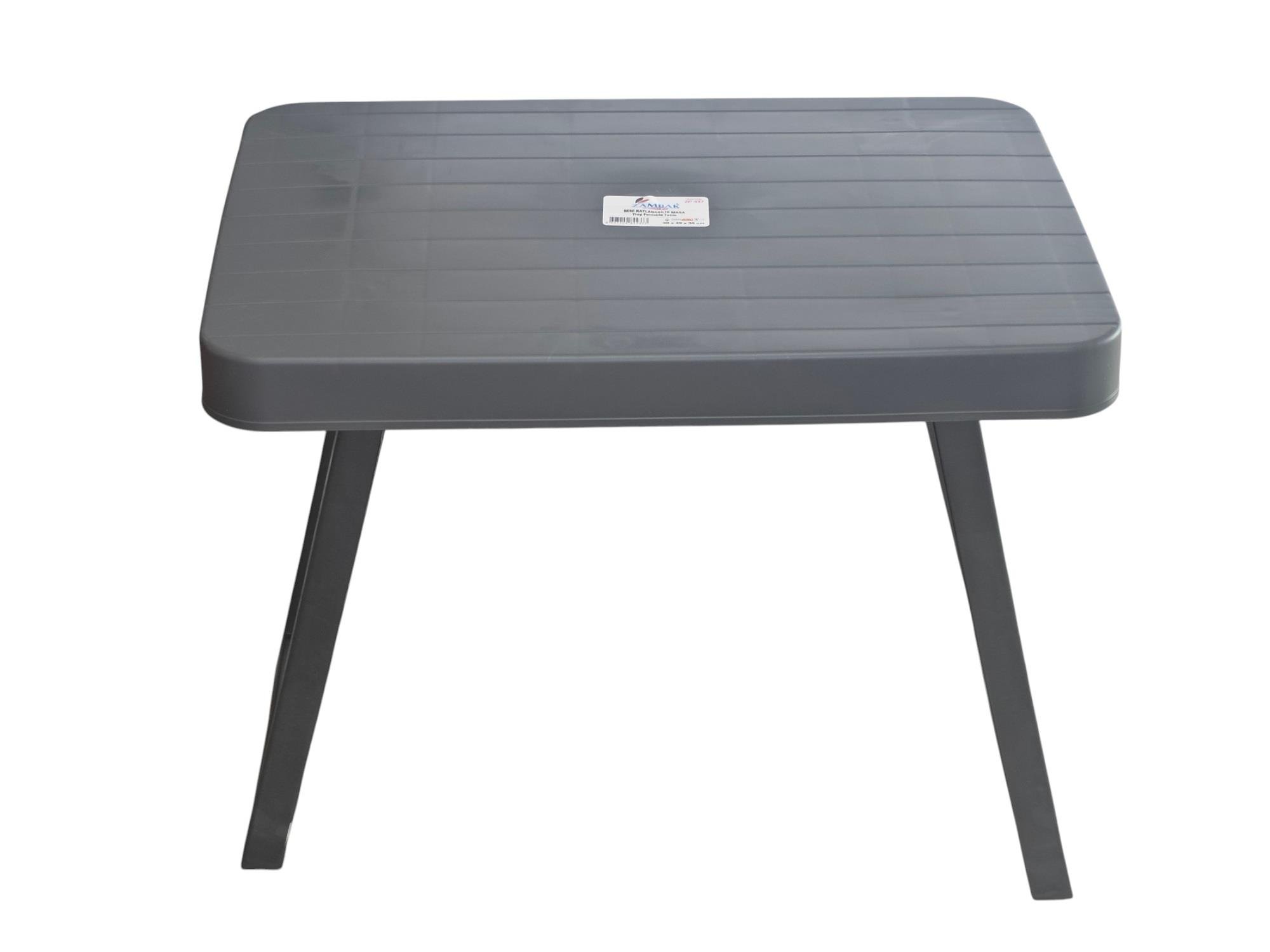 ZP437 Zambak Plastik Katlanır Masa 36*49*38cm - Mini