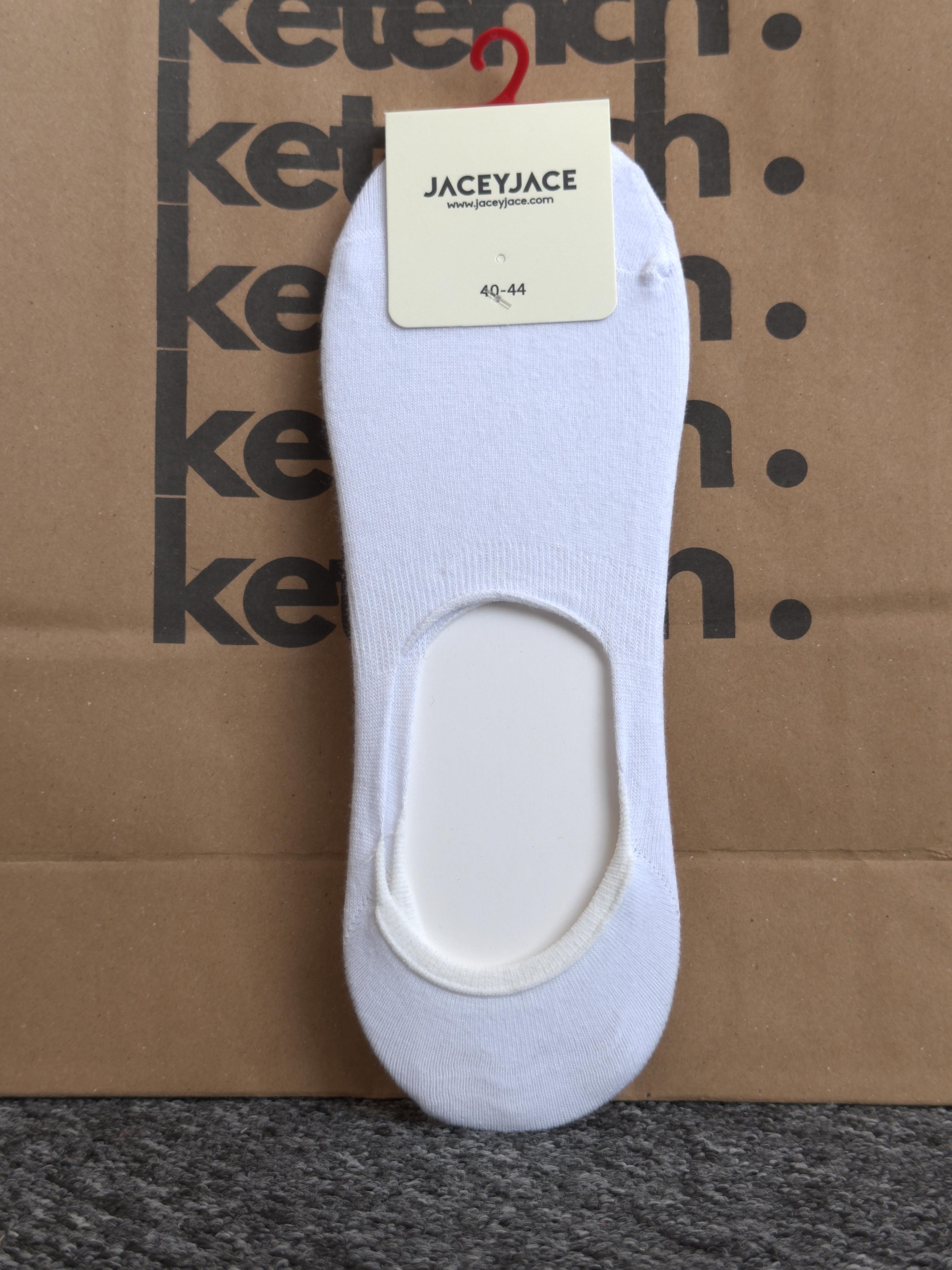 Erkek Görünmez Sneaker Çorap %80 Cotton %18 Polyamide %2 Elestane-Beyaz(E1099)