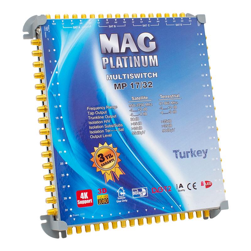 Mag Platinum 17-32 Kaskatlı Uydu Santrali Fiyatı - Merter Elektronik