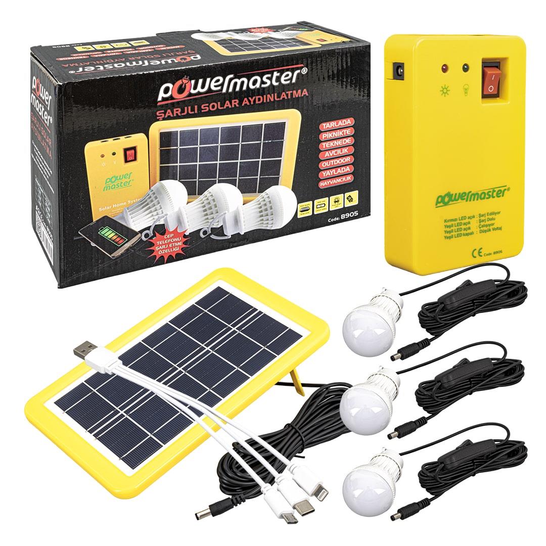 powermaster solar aydınlatma seti