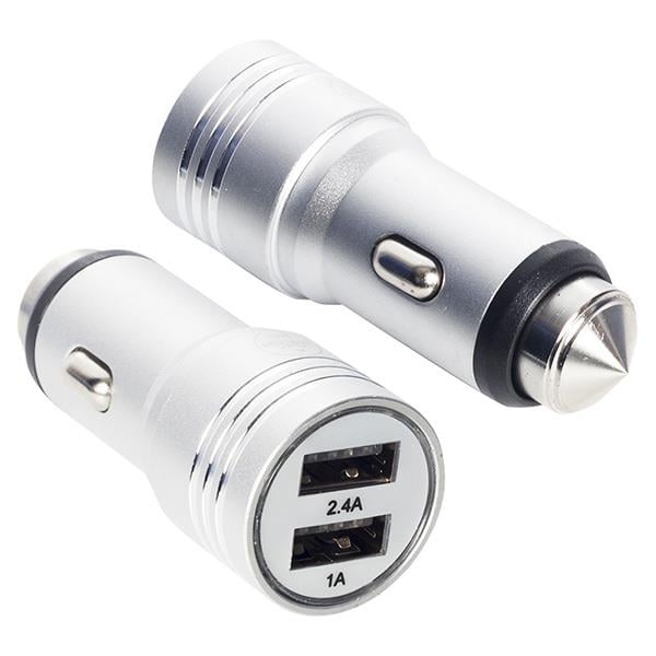 邦楽 chi Powerway X-633 Çift Usb'li 3.1 Amper Metal Çakmaklık Araç Şarj