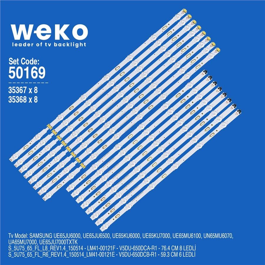 Samsung UE65JU7000TXTK 65'' inç 16 Adet Tv Led Bar Fiyatı - Merter