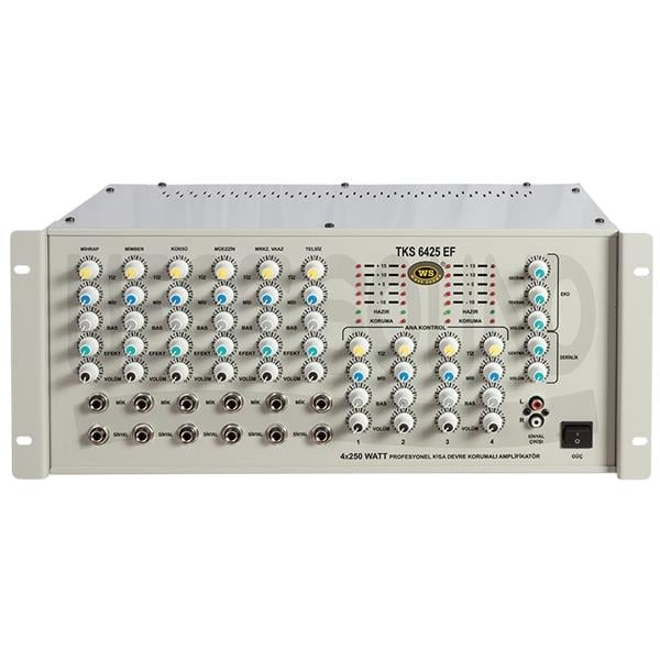 Westsound TKS-6425EF 4x250 W Trafosuz 6 Kanal Stereo Anfi Fiyatı
