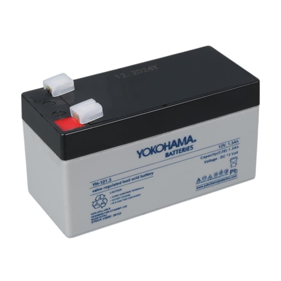 Yokohama YH-121.3 12 Volt - 1.3 Amper Akü (97x43x52 mm ) Fiyatı