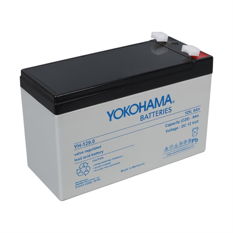 Yokohama YH-129.0 12 Volt - 9 Amper Akü (150x65x90 mm) Fiyatı