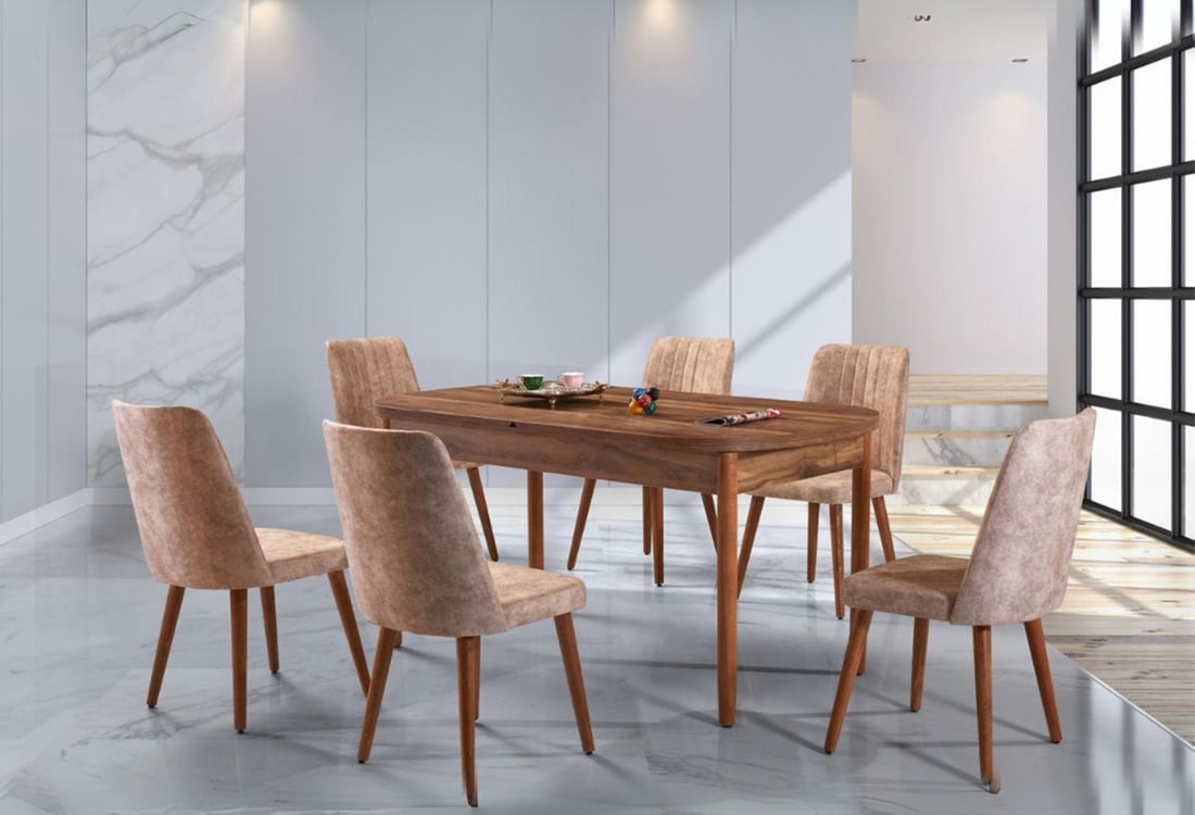 Pelit 201-623 Salon Masa Takımı (6 San) | Aras Metal (Yasin Aksu