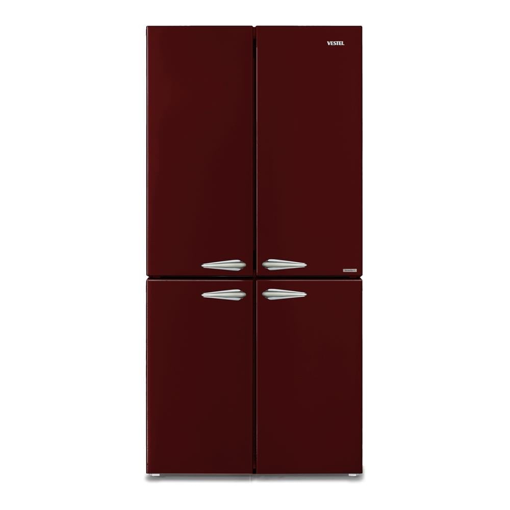 Vestel RETRO FD56011 Bordo 487 Lt No-Frost Buzdolabı | Şentürk