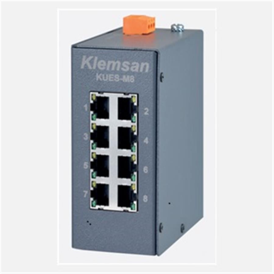 kum※nom※ KLEMSAN KLM608351 KUES-M8 8 PORT ETHERNET SWİTCH