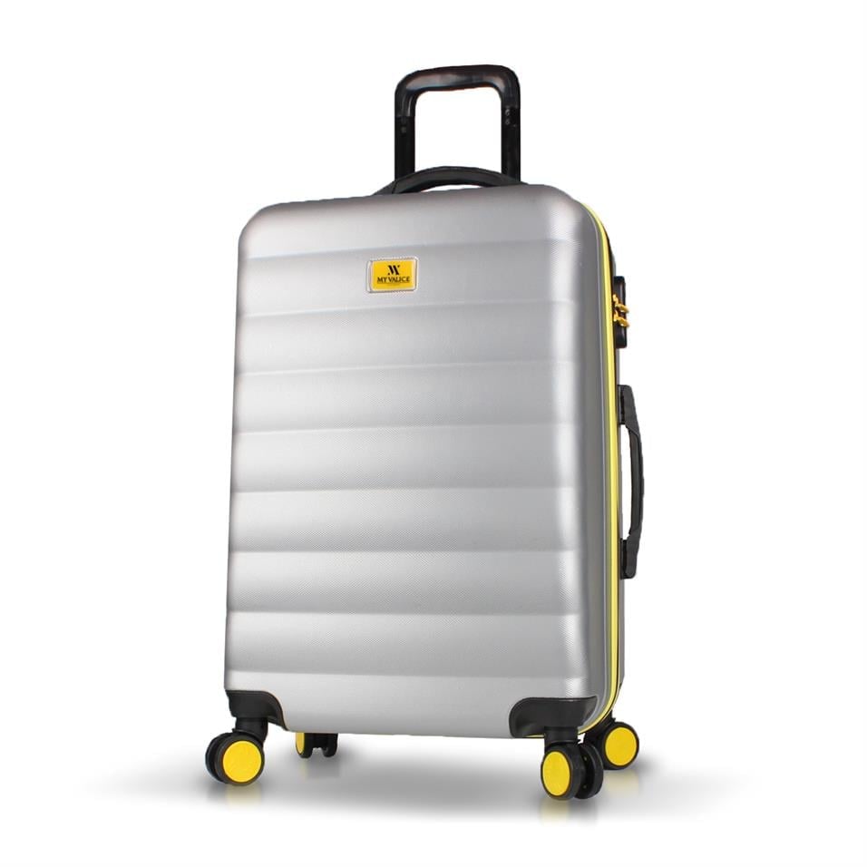 My Valice Colors Abs Medium Size Luggage Grey