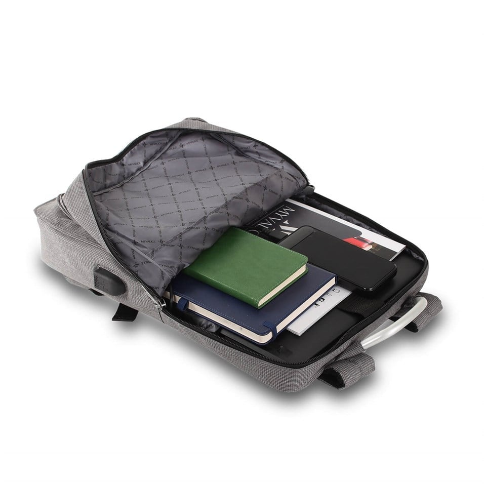 My Valice Smart Bag With USB Charging Port Backpack 1210 Grey My Valice