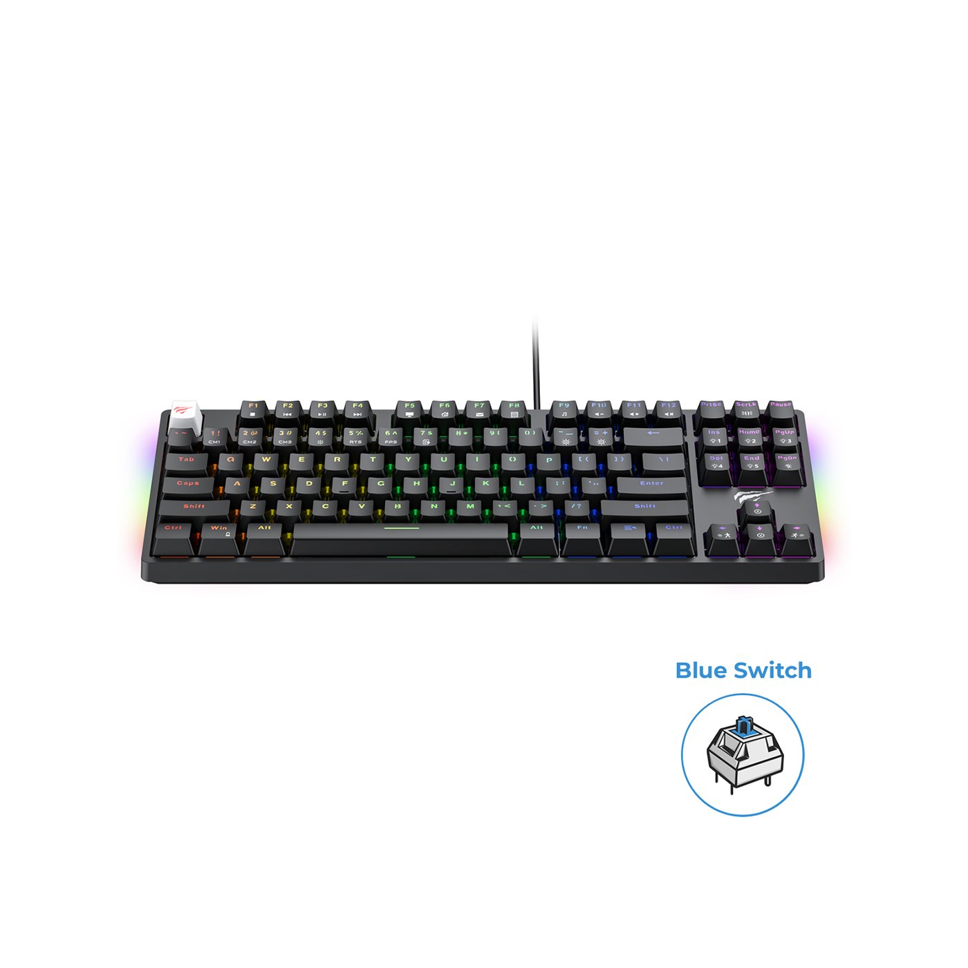 Havit Gamenote KB890L Arkadan Aydınlatmalı Gaming Klavye Blue Switch