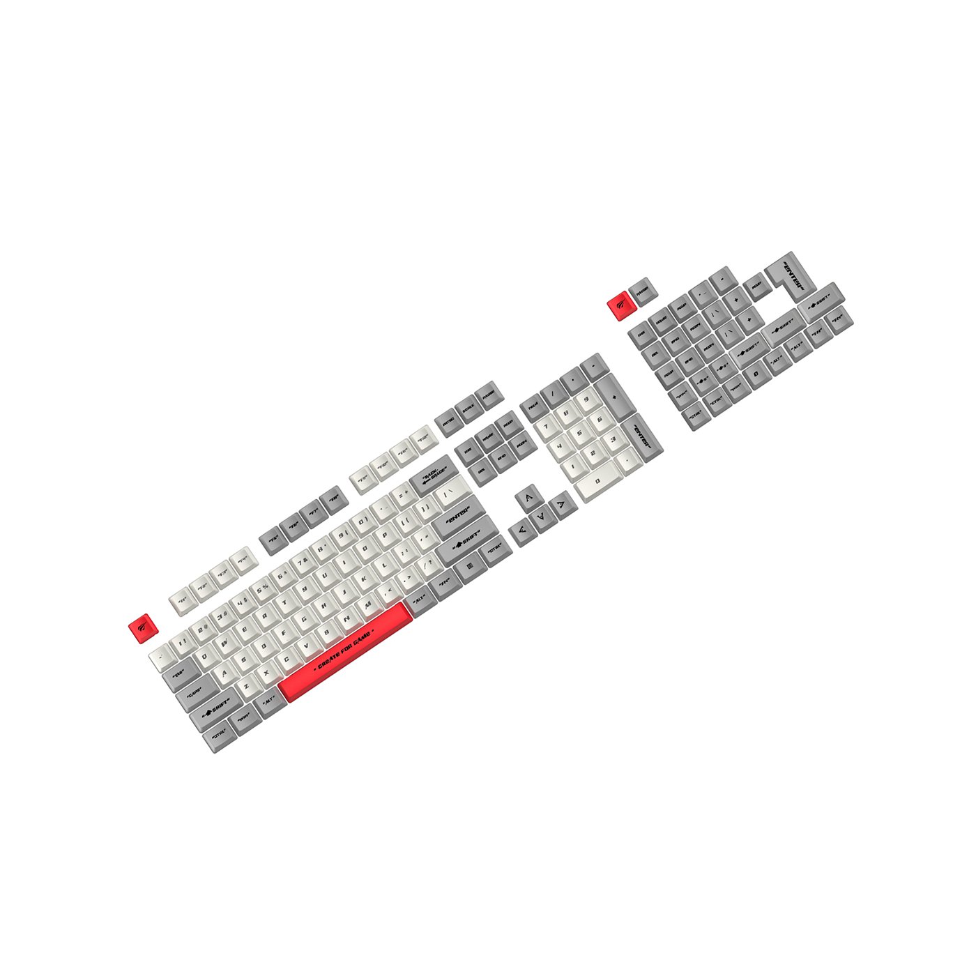 Havit Gamenote KC001 Keycaps 136 Parça PBT Gaming Mekanik Klavye Tuş Takımı