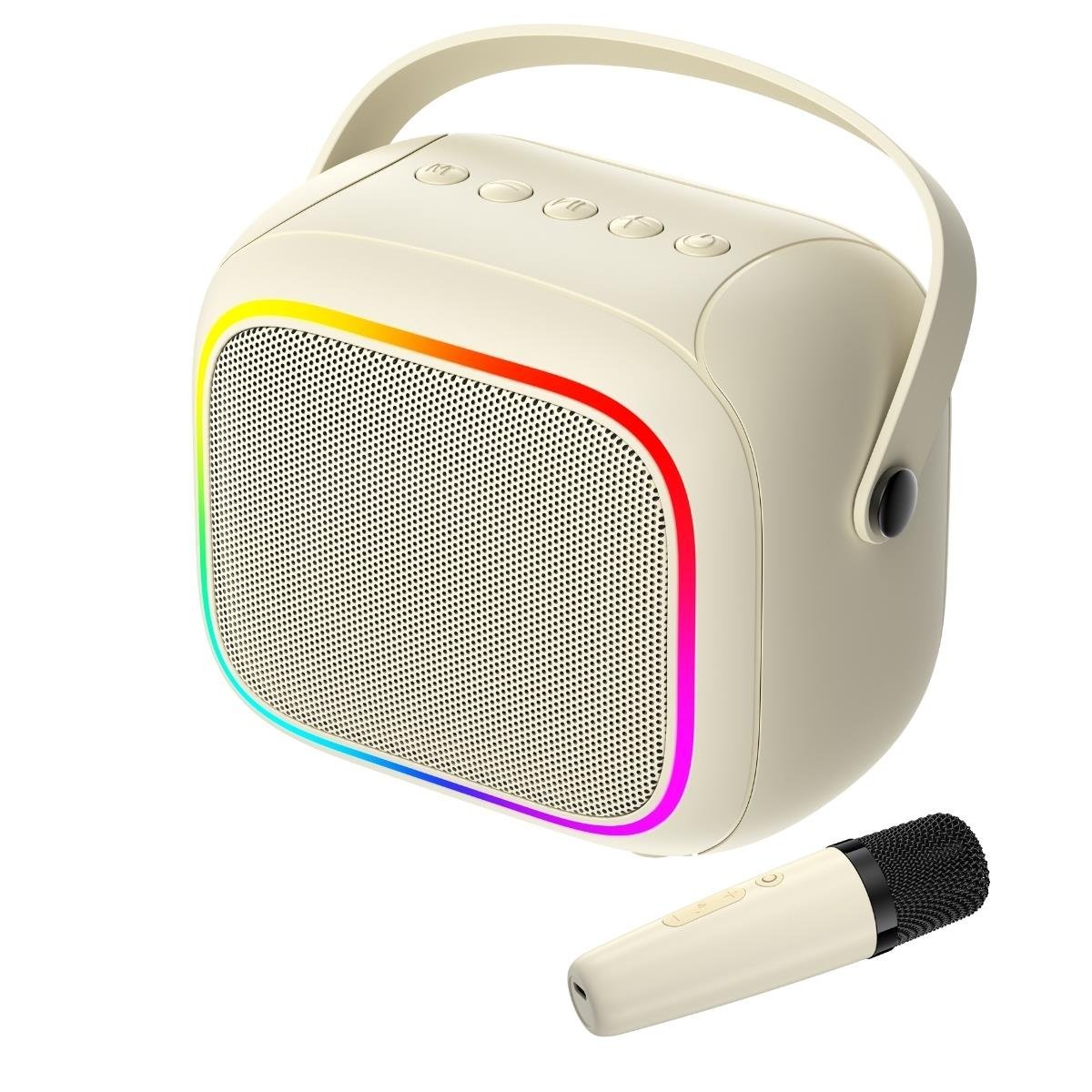 Havit SK818BT RGB Mikrofonlu Bluetooth Hoparlör - Mini - Bej