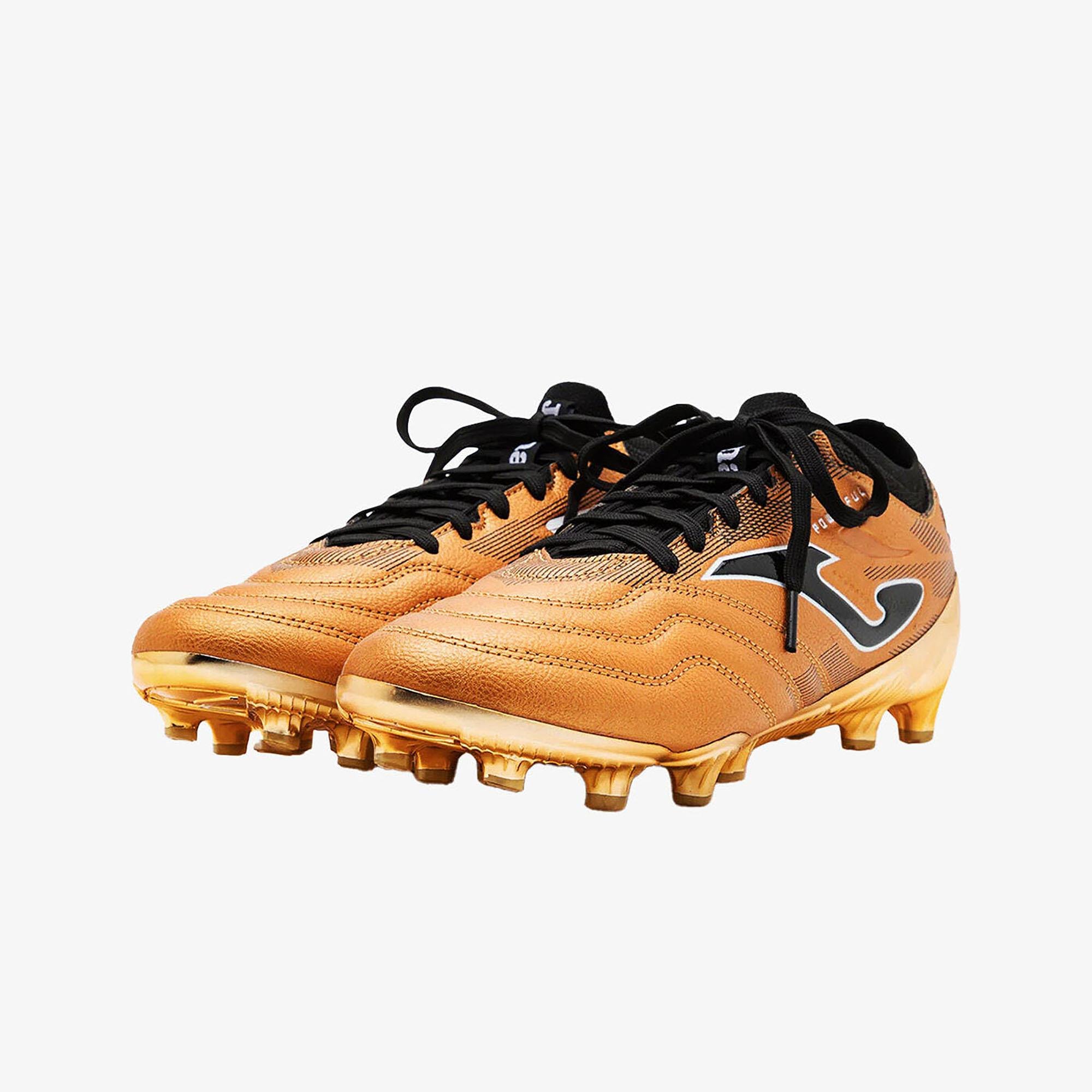 Joma JS USA - JOMA POWERFUL CUP 2418 GOLD BLACK FIRM GROUND -