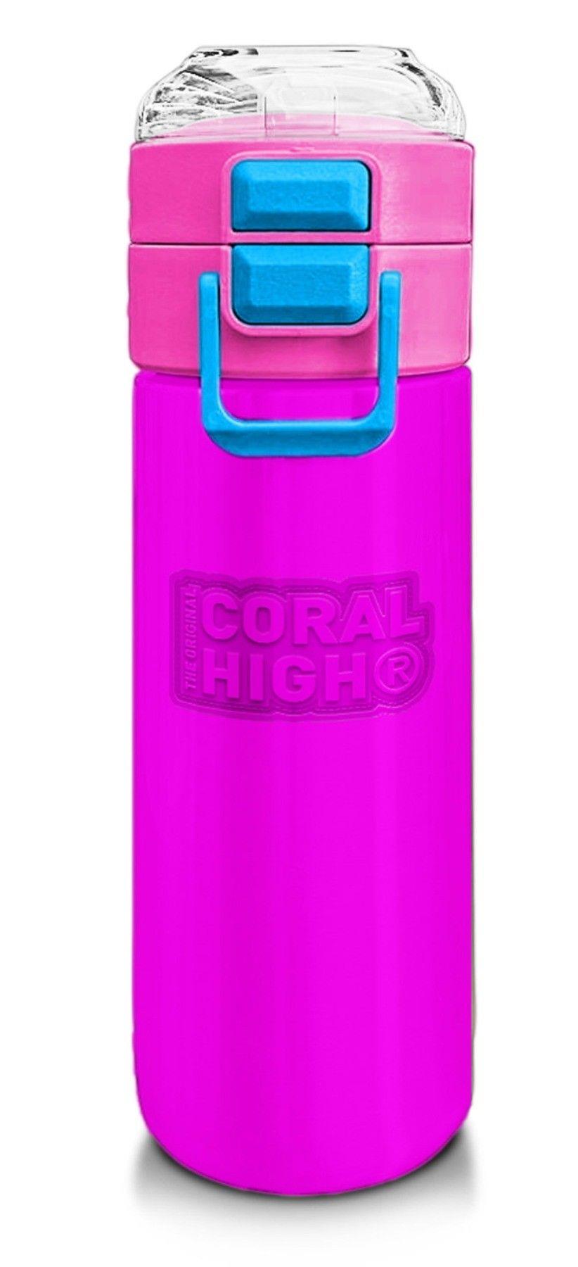 Coral High 500 ml Kız Çocuk Pipetli Termos/Matara - Pembe 31843