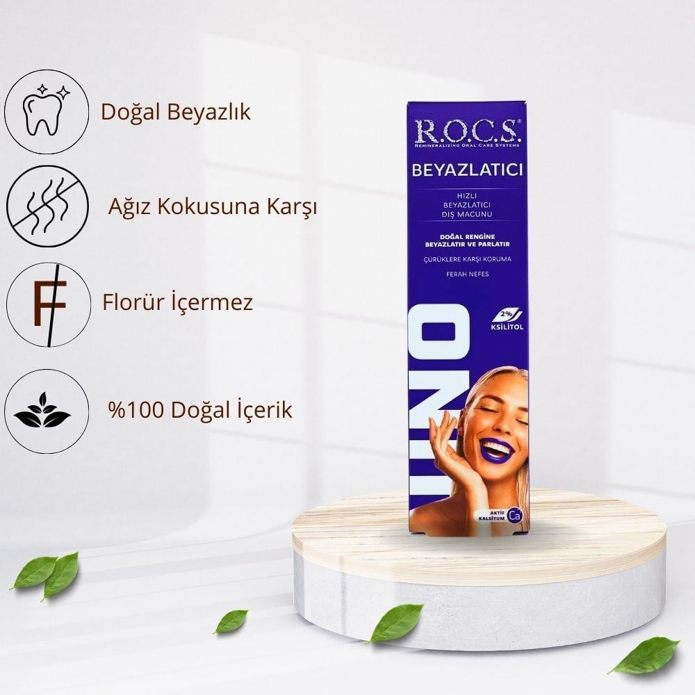 ROCS Uno Beyazlatıcı Diş Macunu