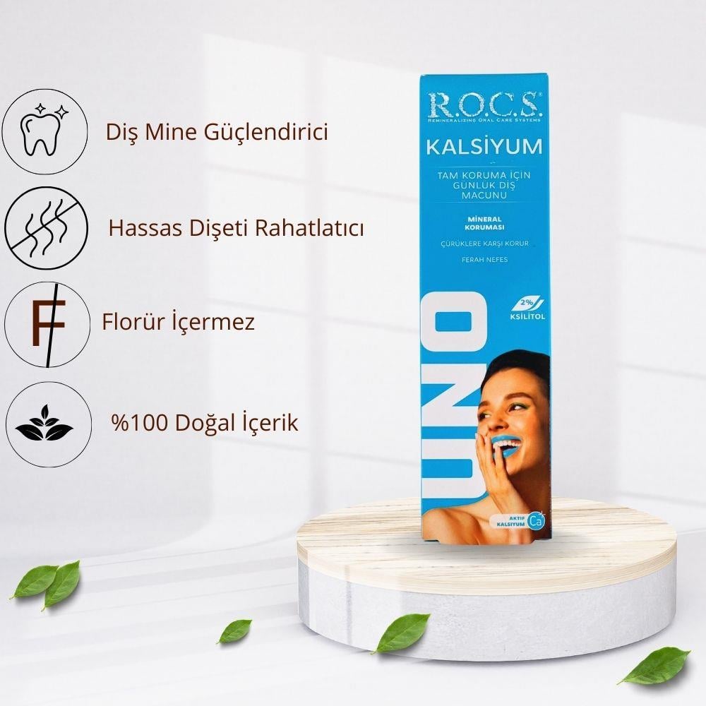 ROCS Uno Kalsiyumlu Diş Macunu