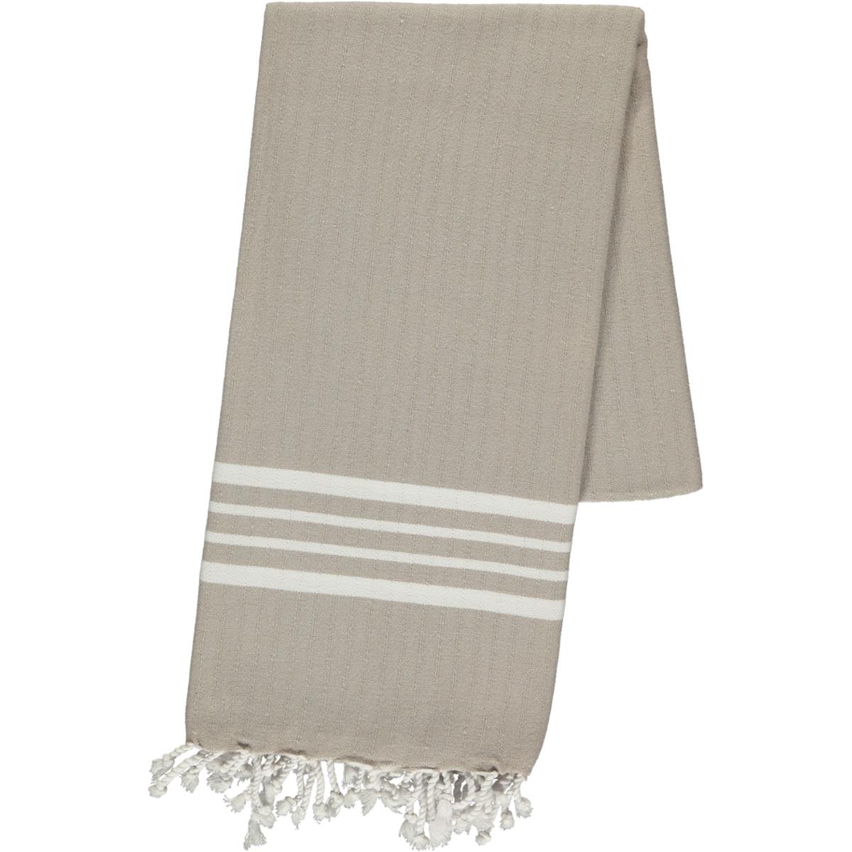 White Sultan Peshtemal Taupe