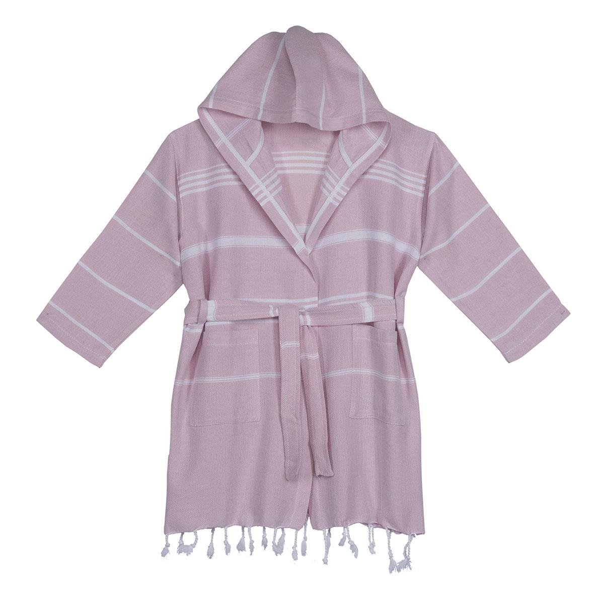 Leyla Kids Bathrobe Rose Pink
