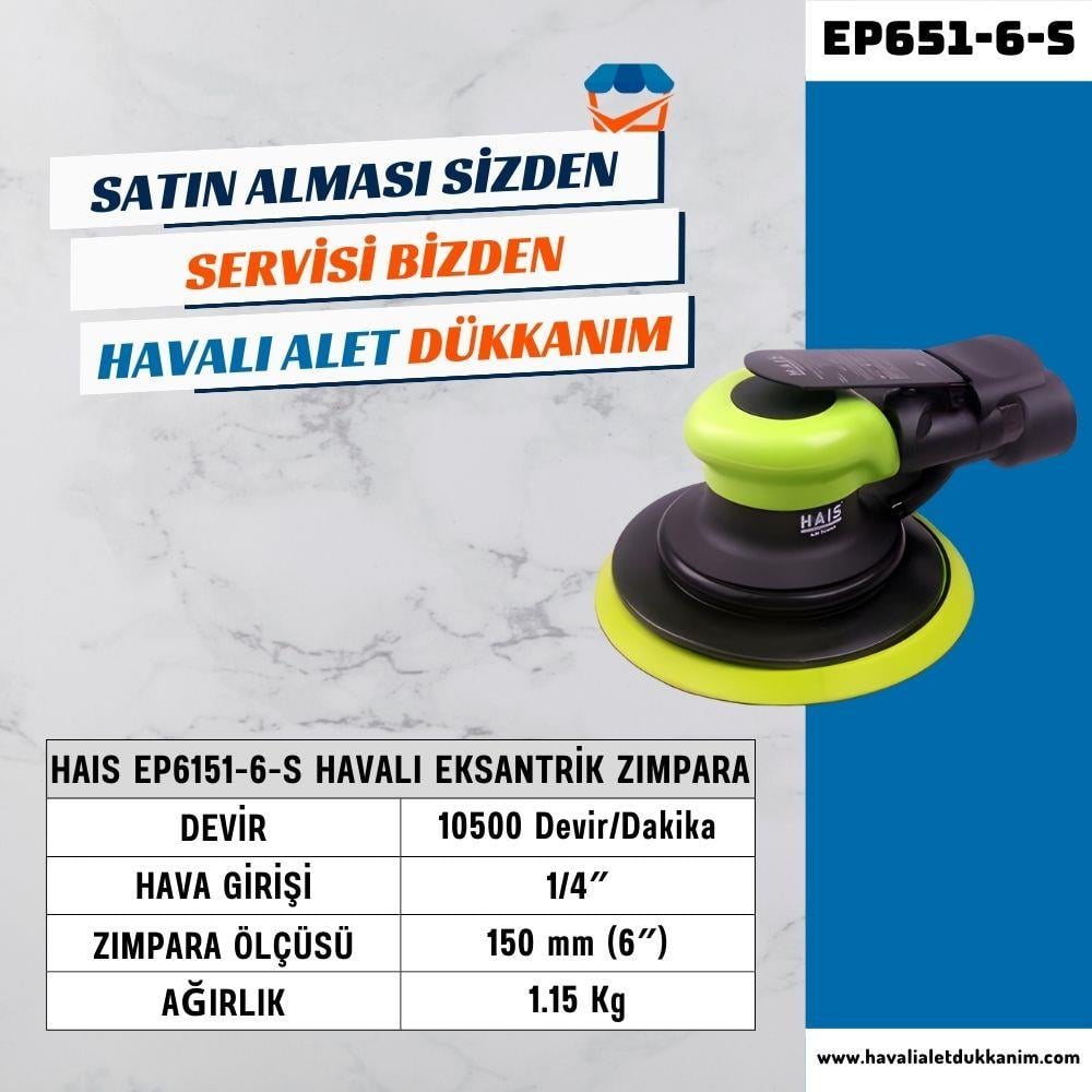 HAIS EP6151-6Havalı Eksantrik Zımpara 150 mm | Havalı Alet Dükkanım