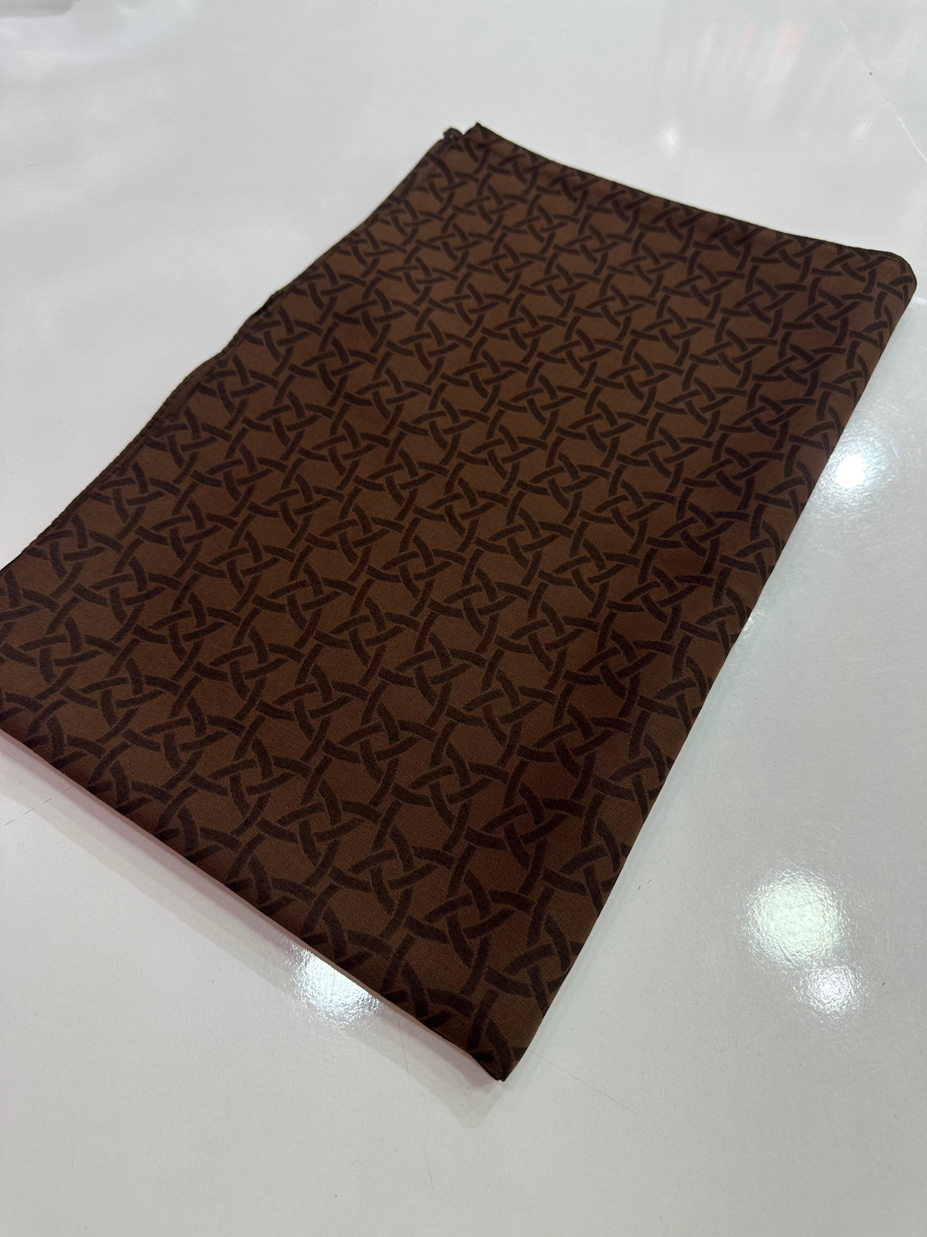 Geometrik Desen Şal (Acı Kahve)