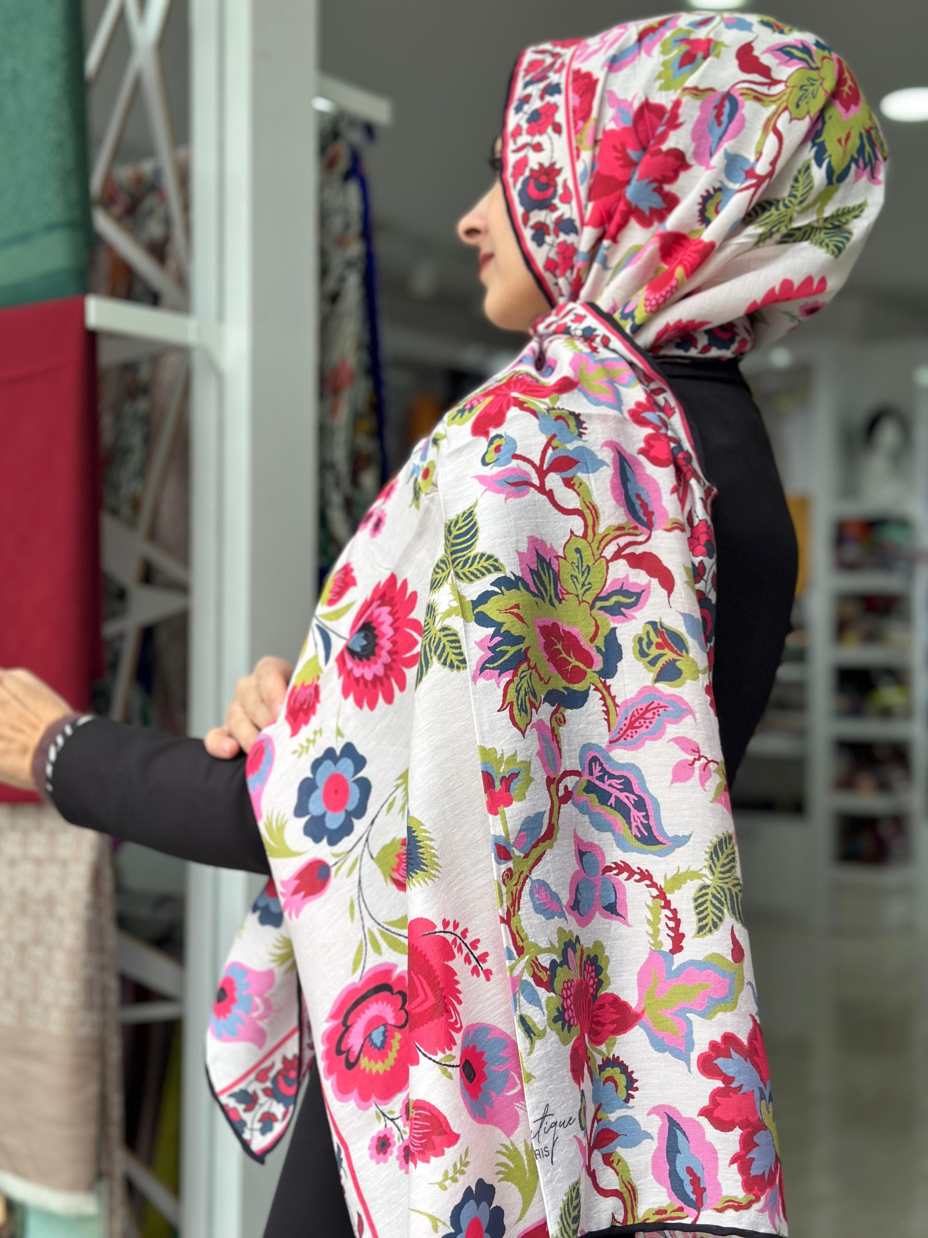 La Boutique Desenli Güz Şal 2400-01