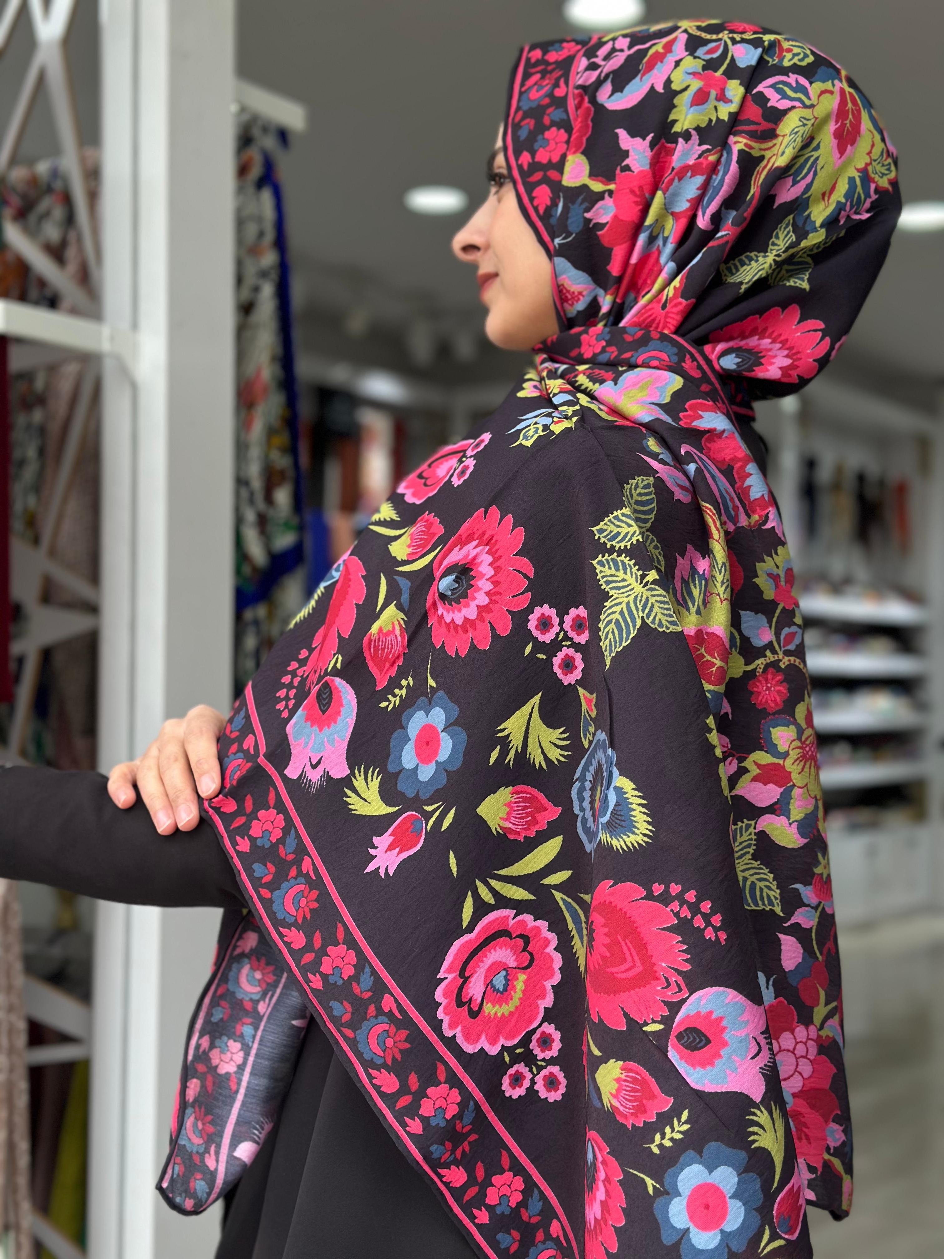 La Boutique Desenli Güz Şal 2400-03