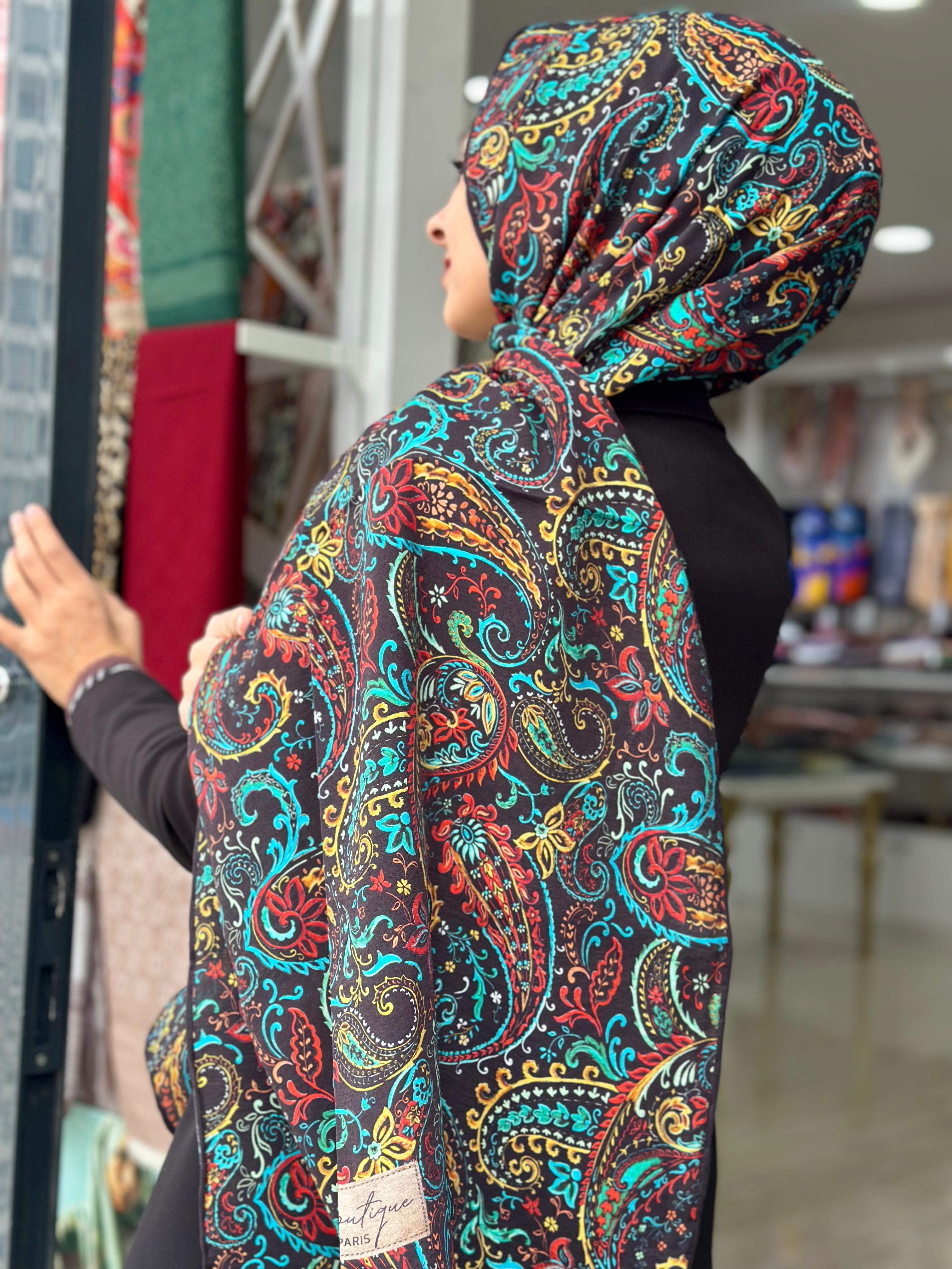 La Boutique Desenli Güz Şal 2402-02