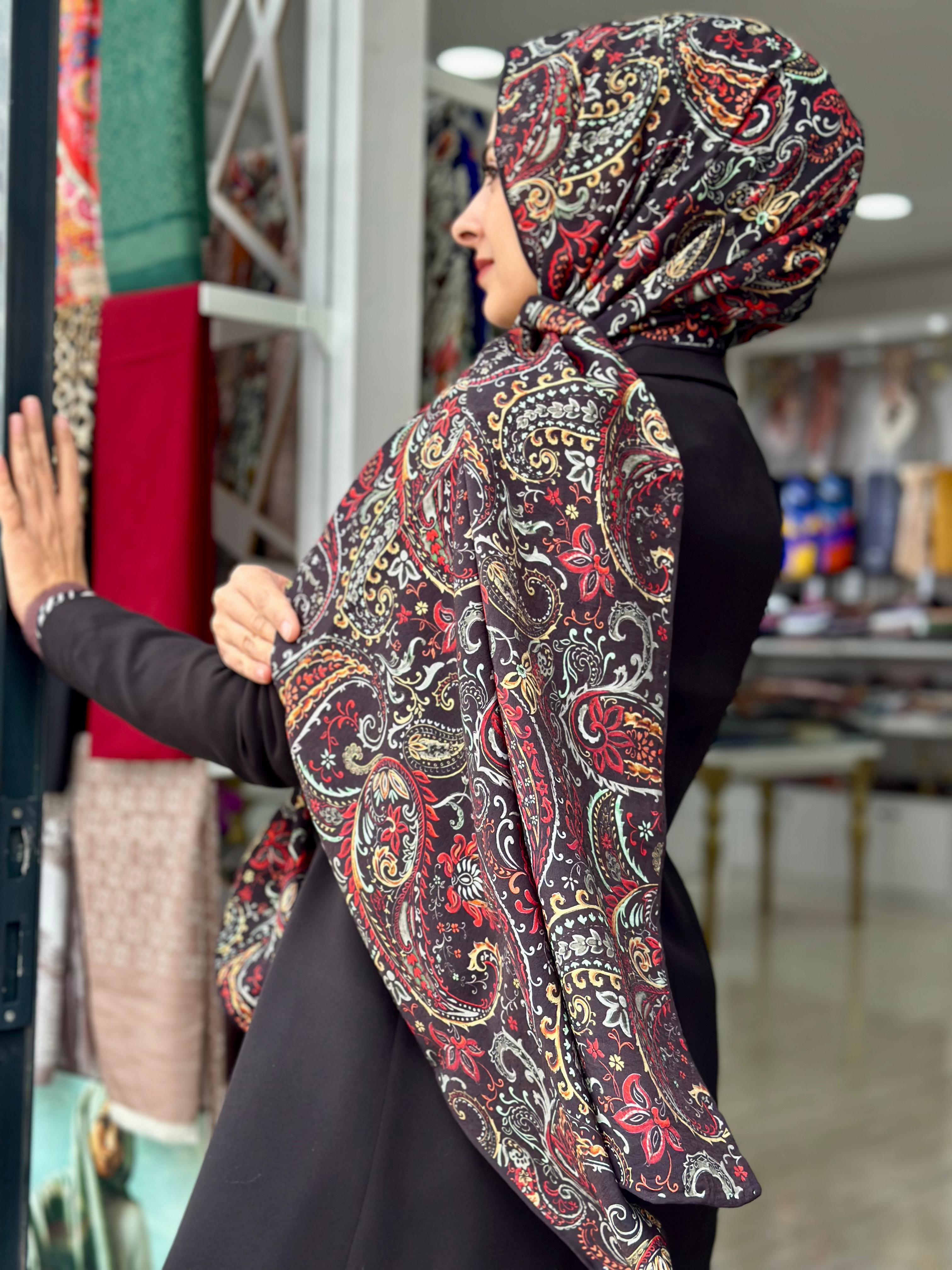 La Boutique Desenli Güz Şal 2402-04