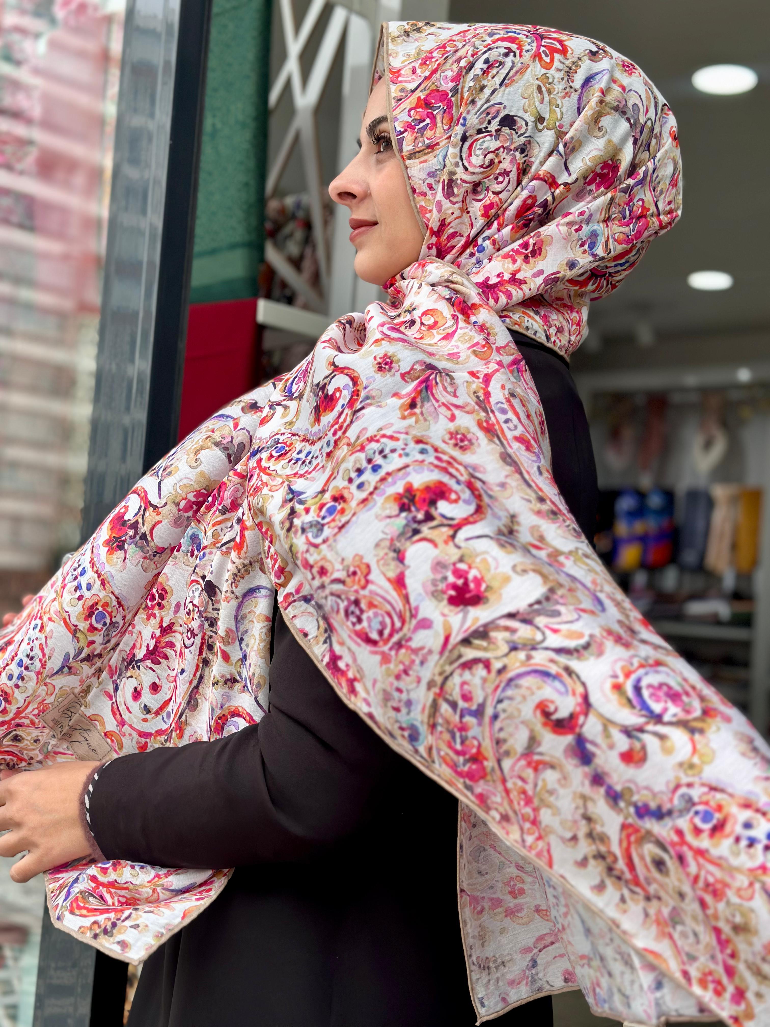 La Boutique Desenli Güz Şal 2405-02