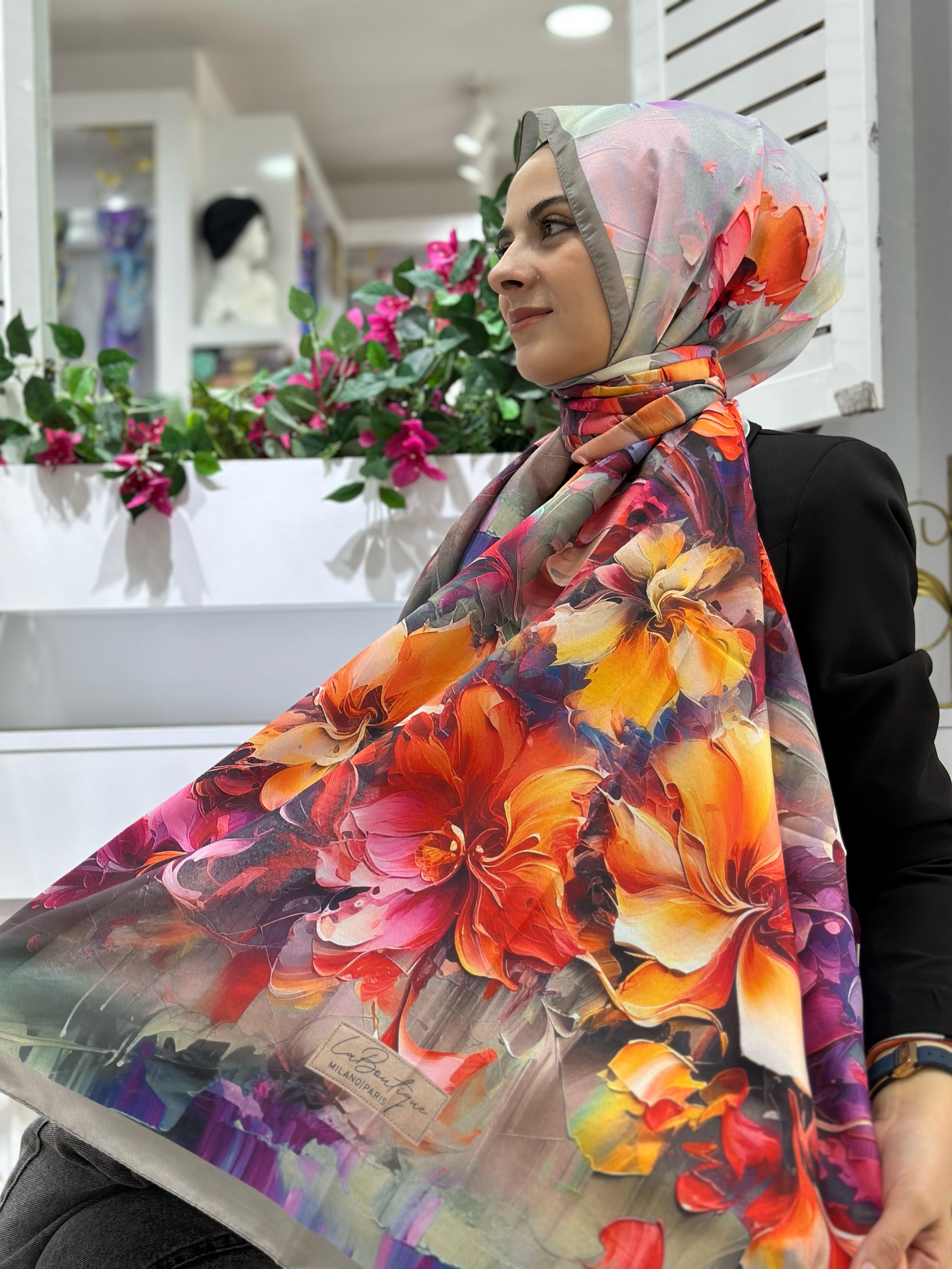 La Boutique Desenli Özel Seri Şal 5202