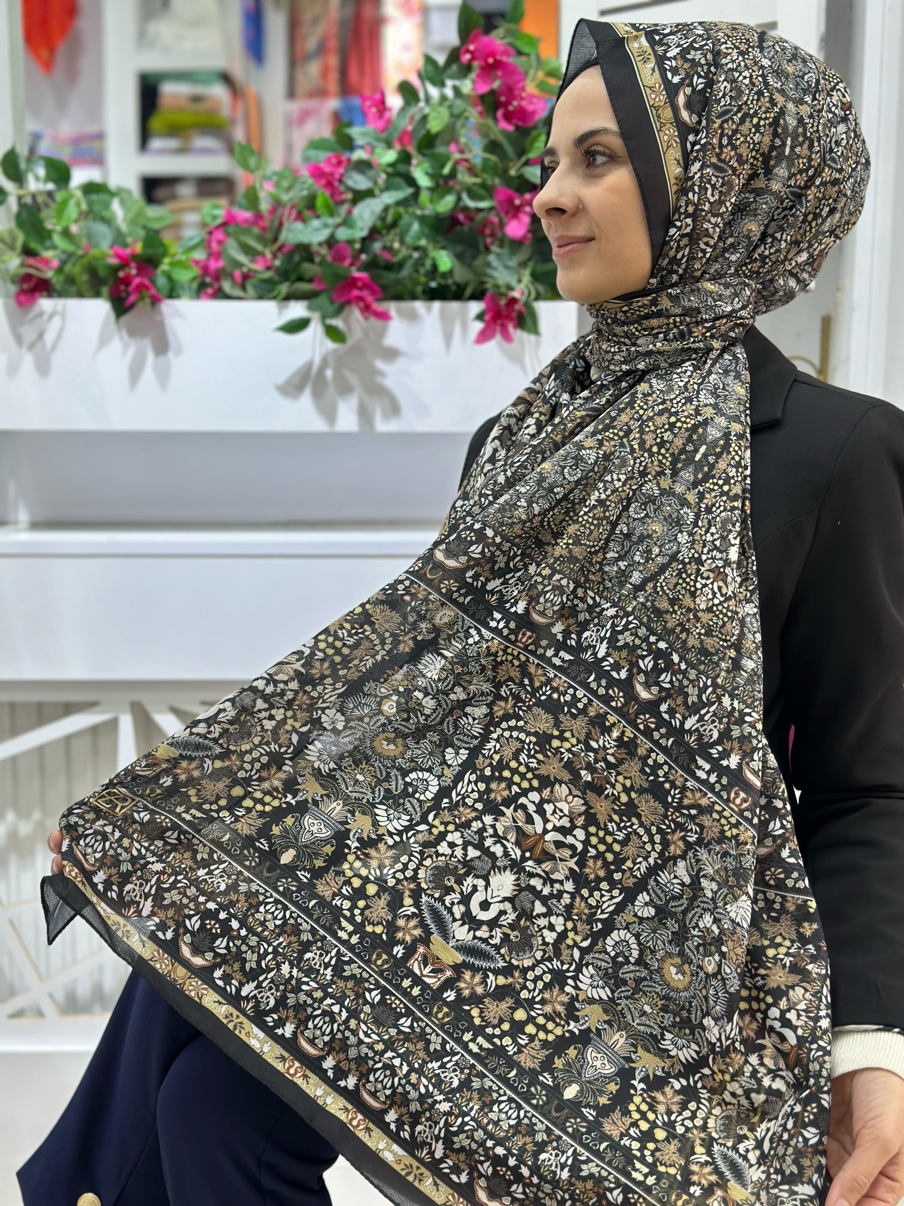 Zer Desenli Pamuklu Şal 04