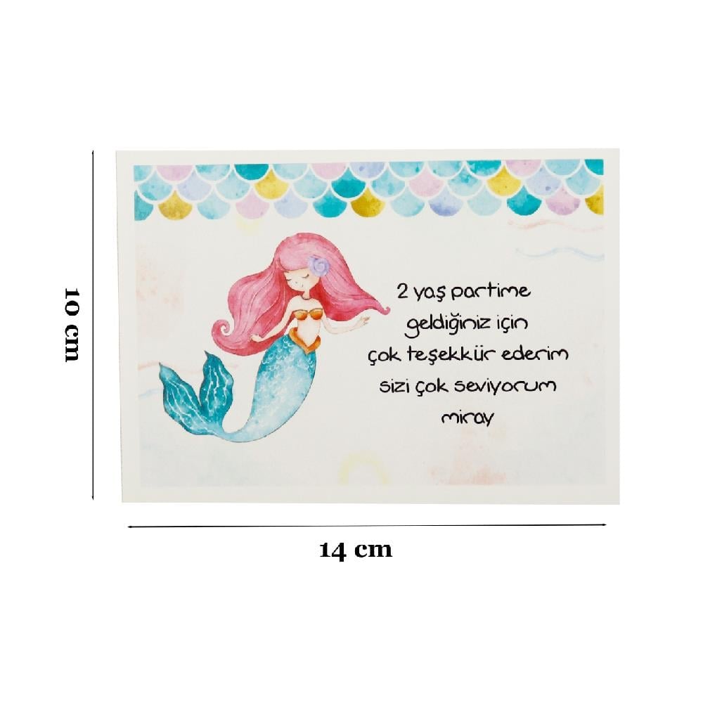 10x14 CM Kişiselleştirilebilir Doğum Günü Tebrik Kartı Model-3