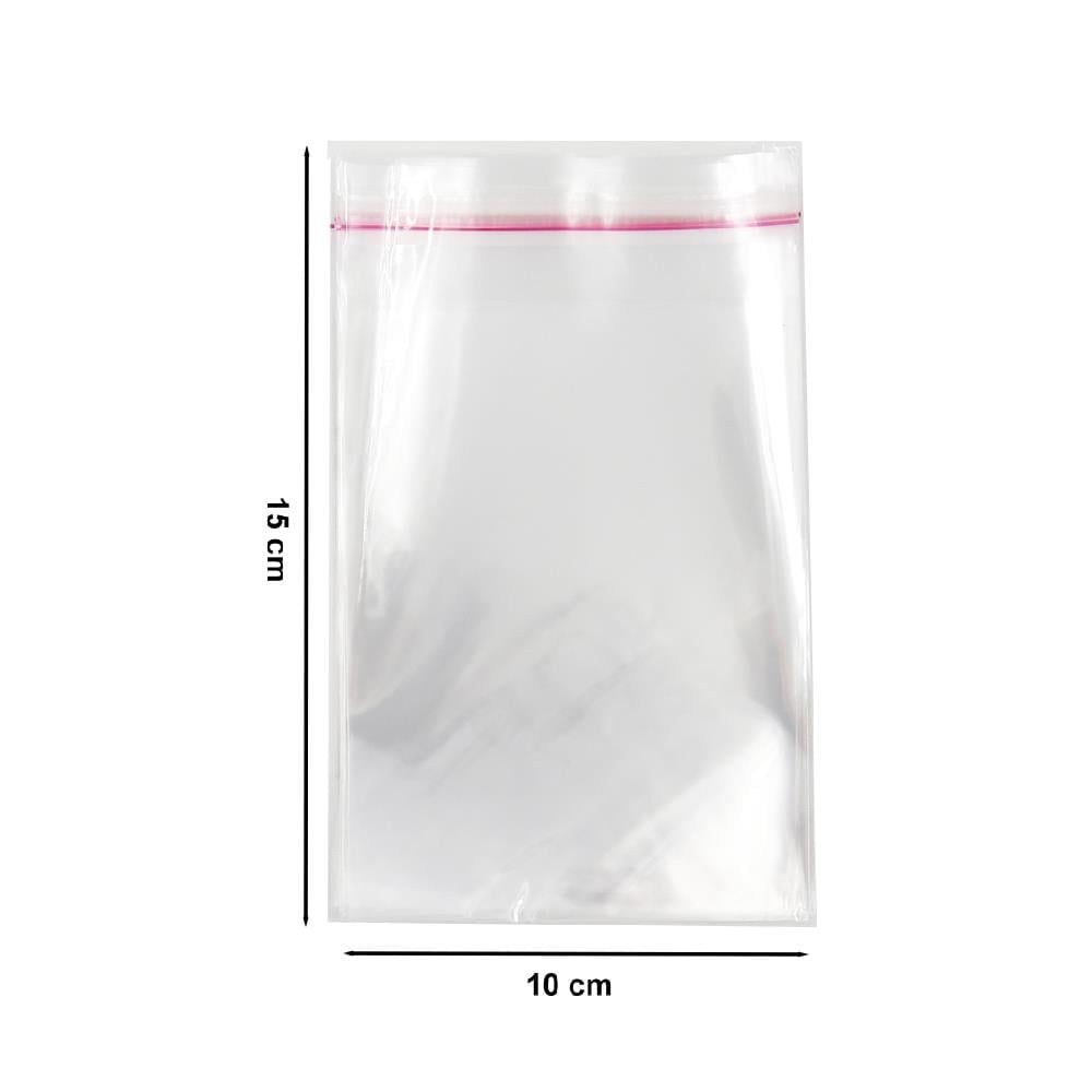 10x15 Şeffaf Bantlı Poşet