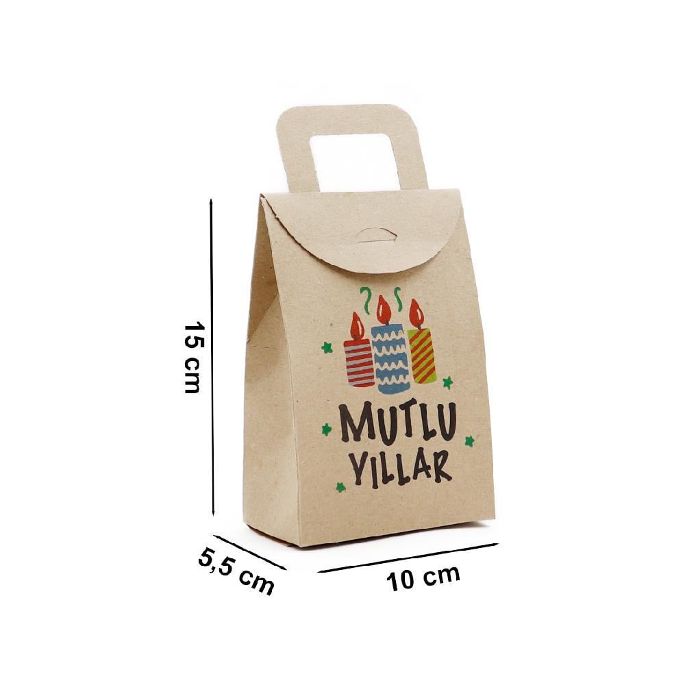 10x15 Yılbaşı Temalı Çanta Model Kutu (100lü Set)