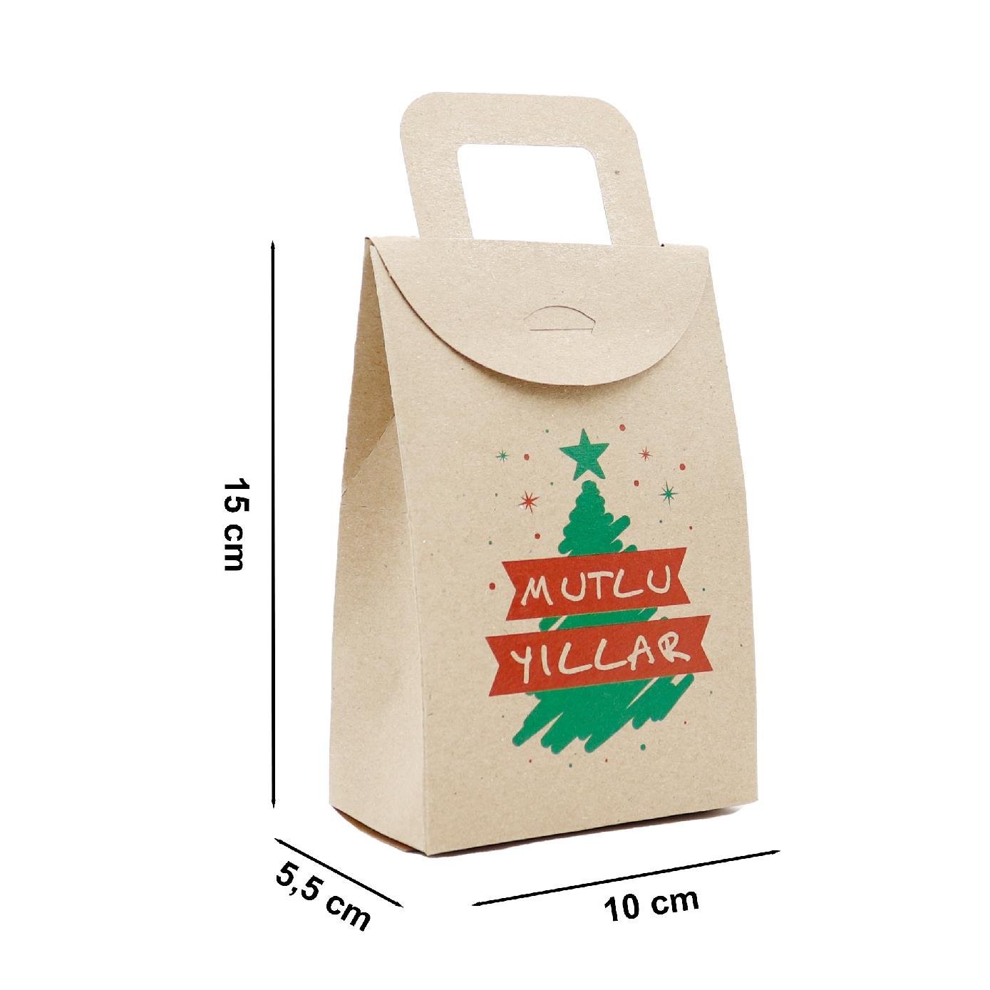 10x15 Yılbaşı Temalı Çanta Model Kutu (5li Set)