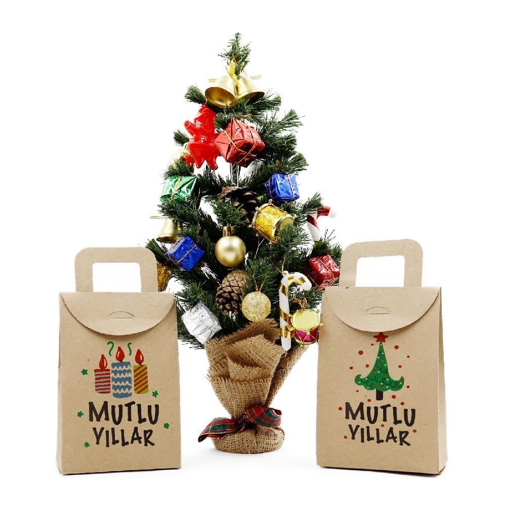 10x15 Yılbaşı Temalı Çanta Model Kutu (100lü Set)