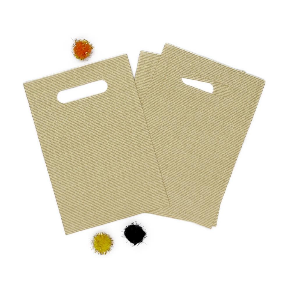 12x17 Krem Renk Lüx El Geçme Poşet (50li Paket)