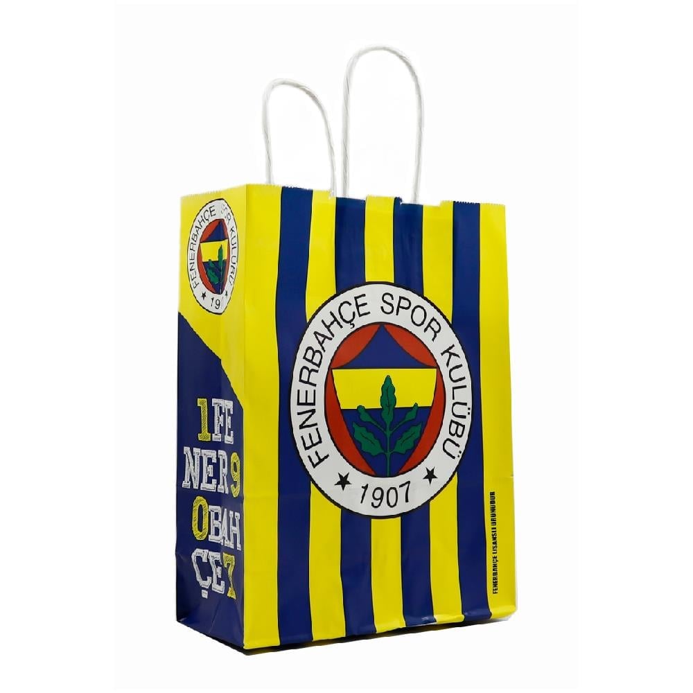 18x24 Fenerbahçe Temalı Lisanslı Kağıt Poşet