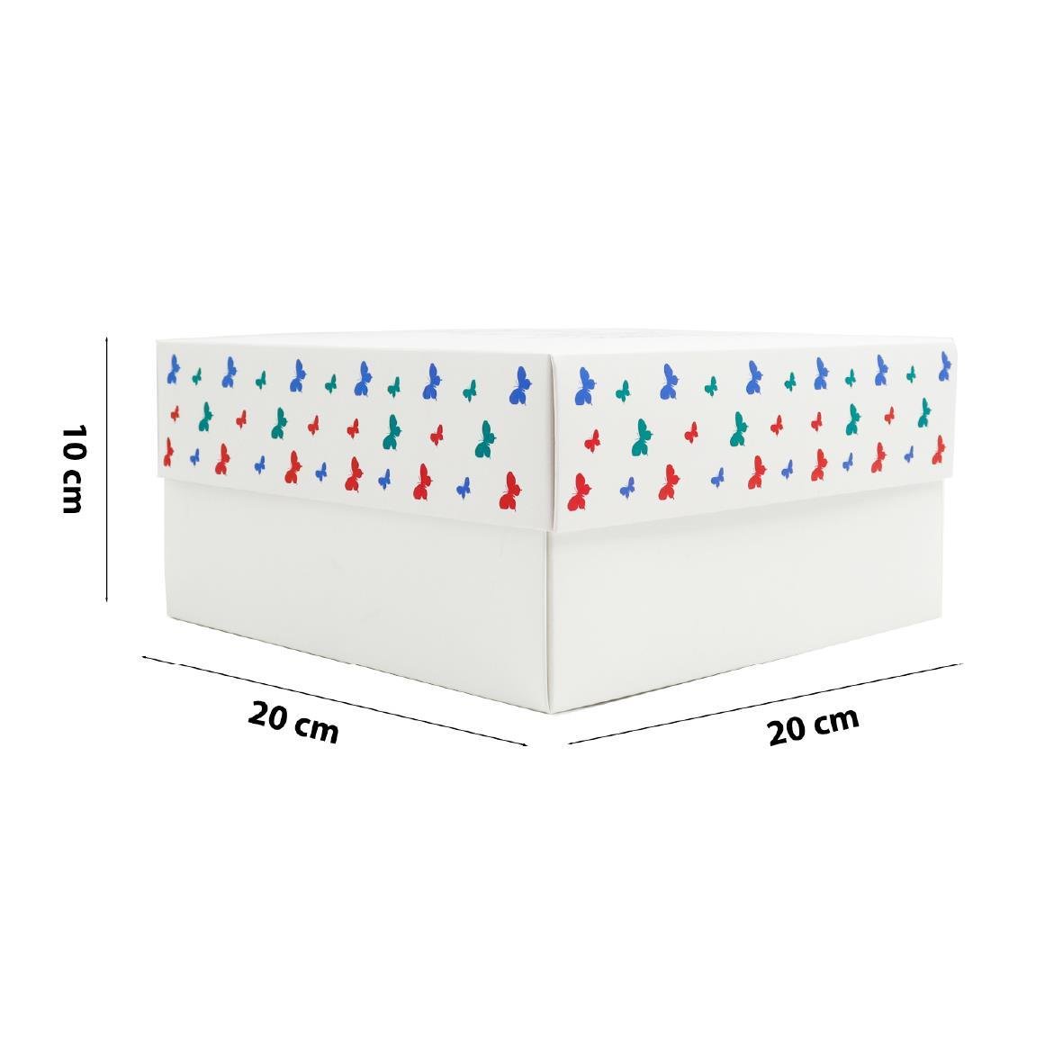 20x20x10 Dünya Kadınlar Gününe Özel Kapaklı Hediye Kutusu M2