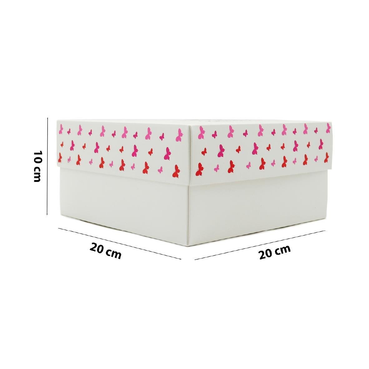 20x20x10 Dünya Kadınlar Gününe Özel Kapaklı Hediye Kutusu M1