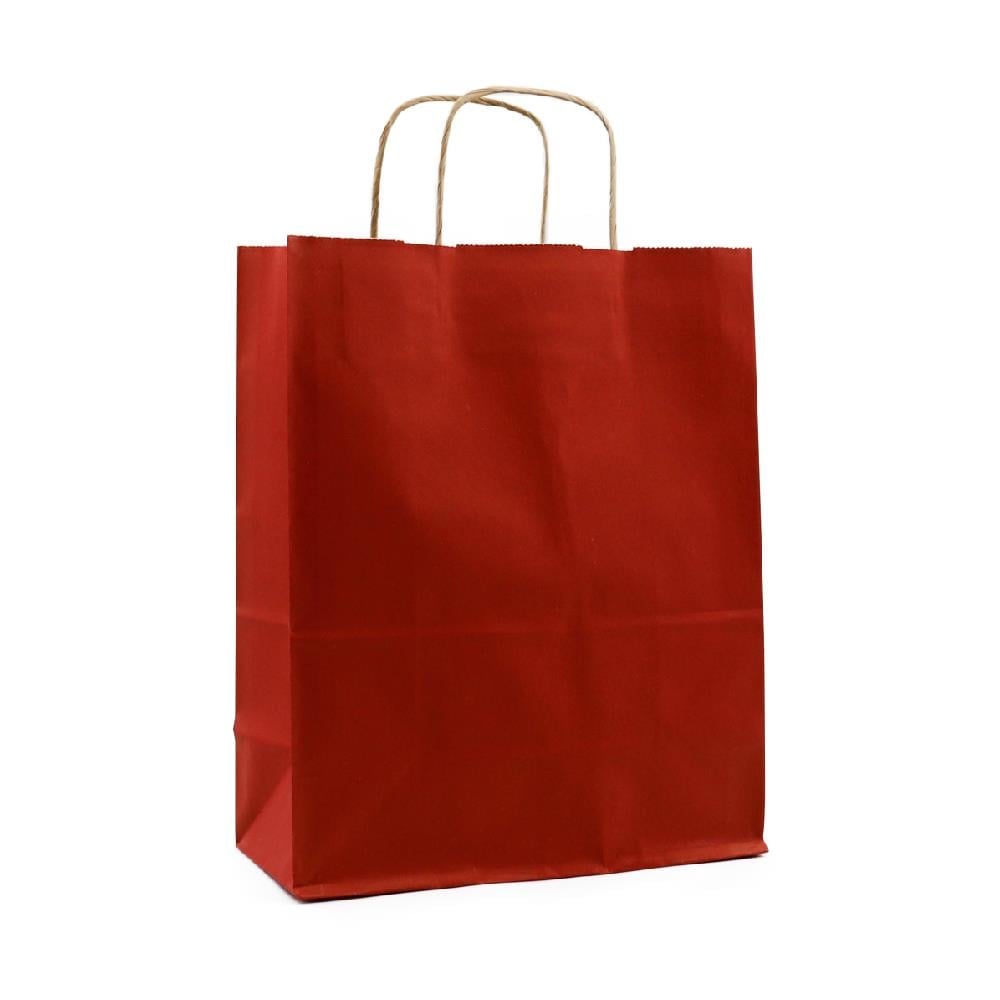 25x31 Bordo Renkli Kağıt Poşet