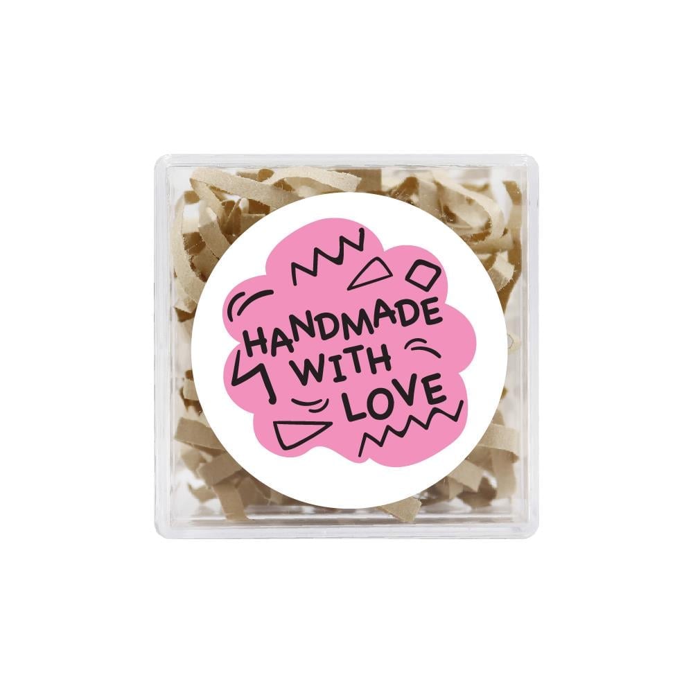4 CM Hand Made With Love Baskılı Etiket
