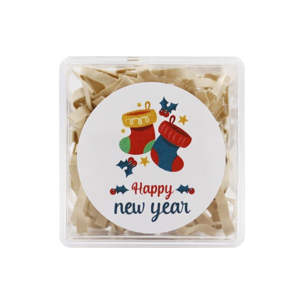 4 CM Happy New Year Baskılı Etiket No:10
