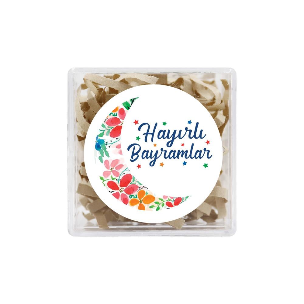 4 CM Hayırlı Bayramlar Baskılı Etiket Model-01