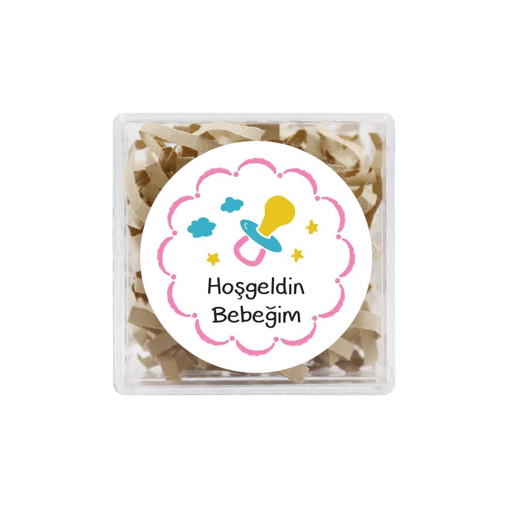 4 CM Hoşgeldin Bebeğim Baskılı Etiket Model-1