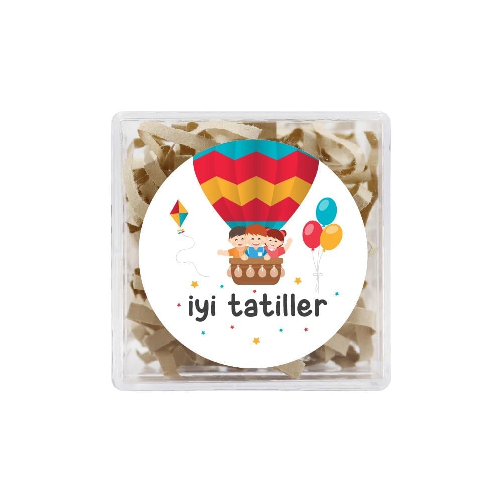 4 CM İyi Tatiller Baskılı Etiket Model-3