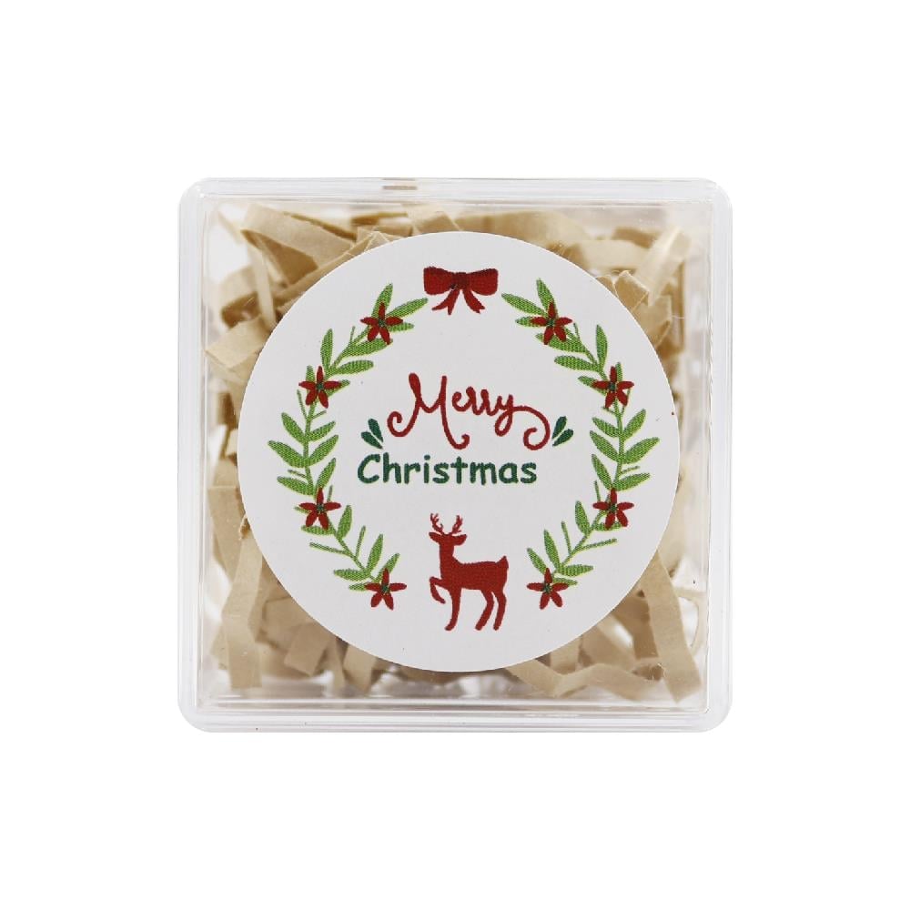 4 CM Merry Christmas Baskılı Etiket No:07