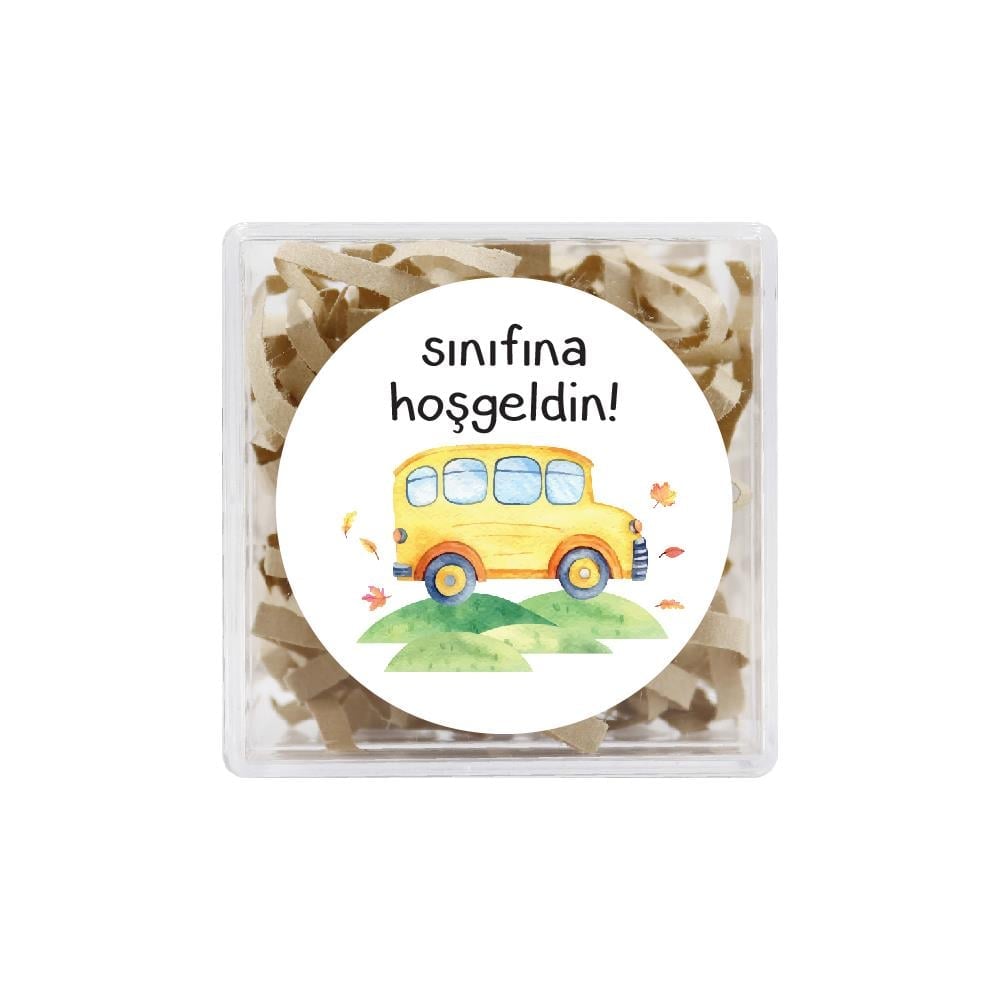 4 CM Sınıfına Hoşgeldin Baskılı Etiket Model-1